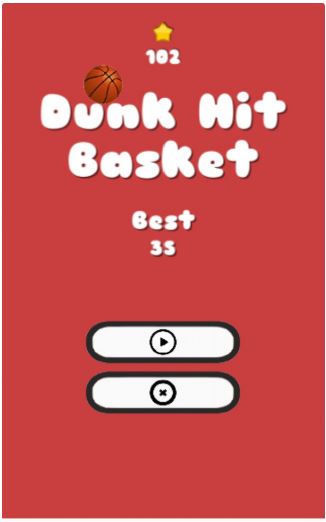 Dunk Hit Basket Unity3D Source code - Android iOS Supported